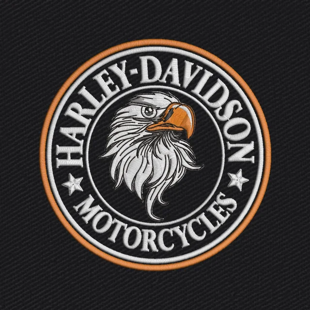 Harley Davidson Eagle Embroidery Design