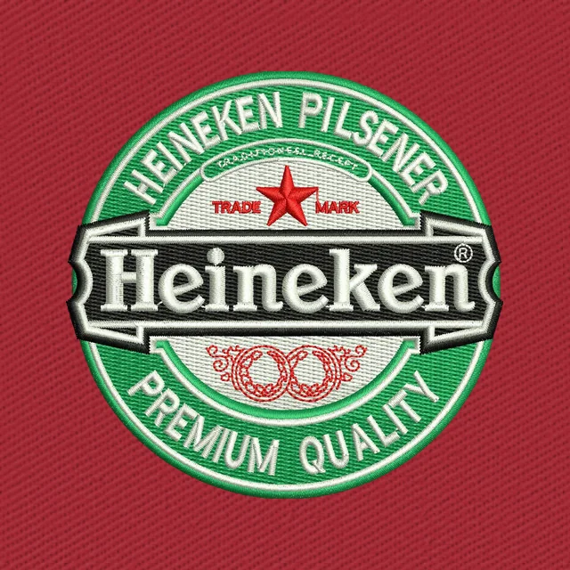 Étiquette ronde Pilsener Heineken