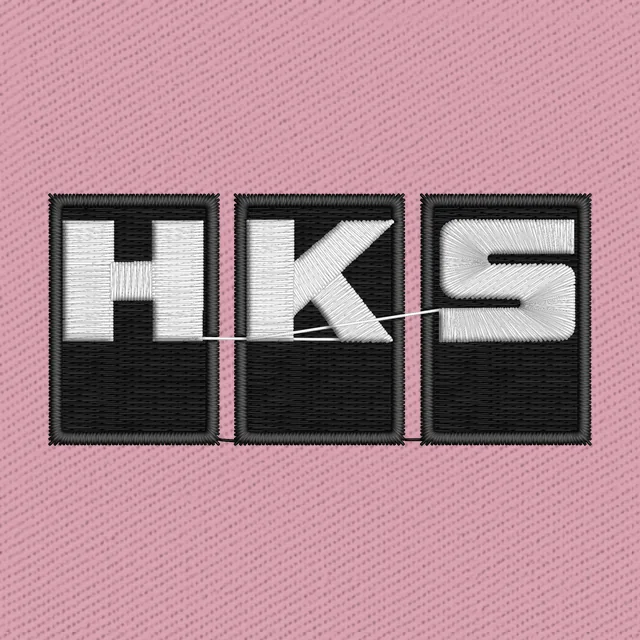 HKS Logo Embroidery Design
