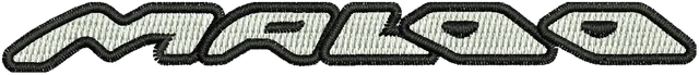 Holden GTS HSV Maloo Logo 2 Embroidery Design embroidery design shown stitched on fabric