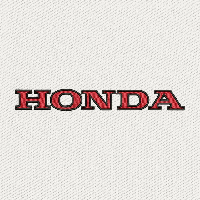 Honda Logo 3 Embroidery Design