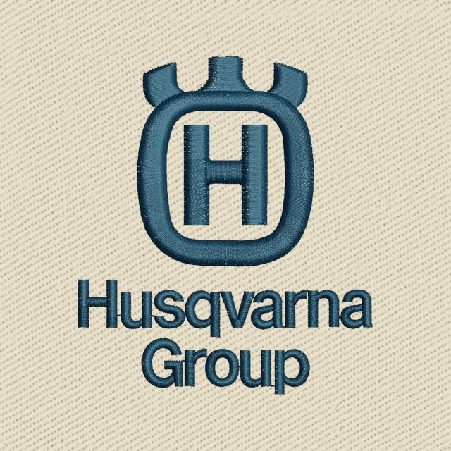 Husqvarna Group Blue H Emblem Embroidery Design