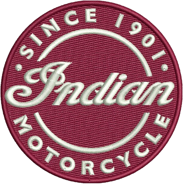 Motif de broderie Indian Motorcycles logo 5 brodé sur tissu