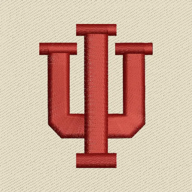 Indiana University Logo Stickdatei