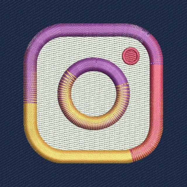 Instagram Logo 2 Embroidery Design