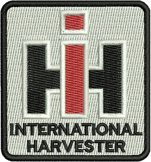Motif de broderie International Harvester logo 2 brodé sur tissu