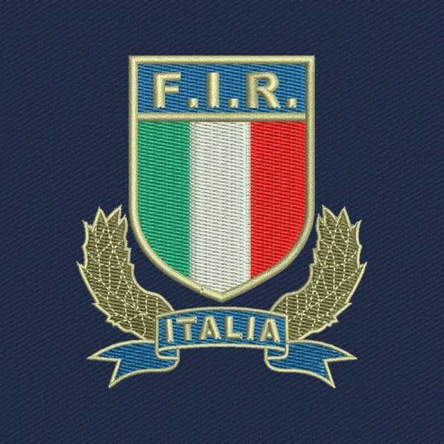 Italy National Rugby Union Team Logo Embroidery Design