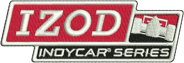 Motif de broderie Motif de broderie écusson IZOD IndyCar Series brodé sur tissu