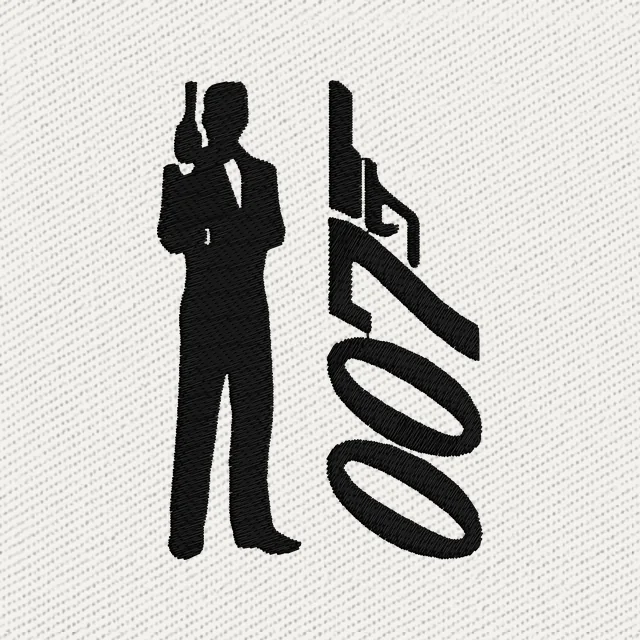 James Bond 007s Embroidery Design