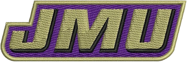 Motif de broderie Logo sportif de James Madison University brodé sur tissu