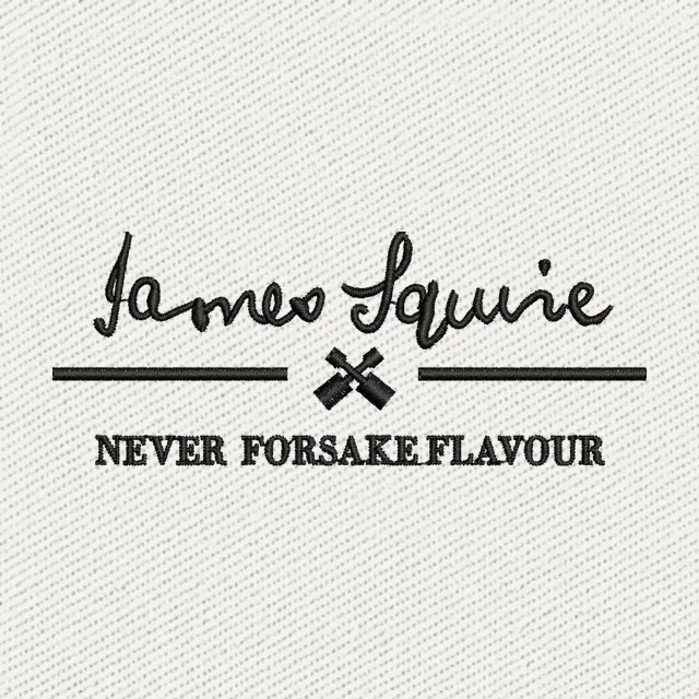 Motif de broderie logo James Squire Never Forsake Flavour