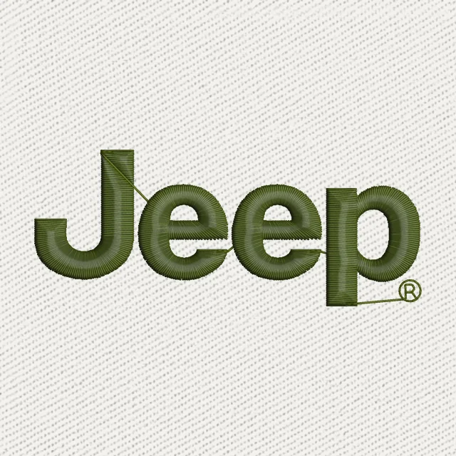 Jeep logo Embroidery Design