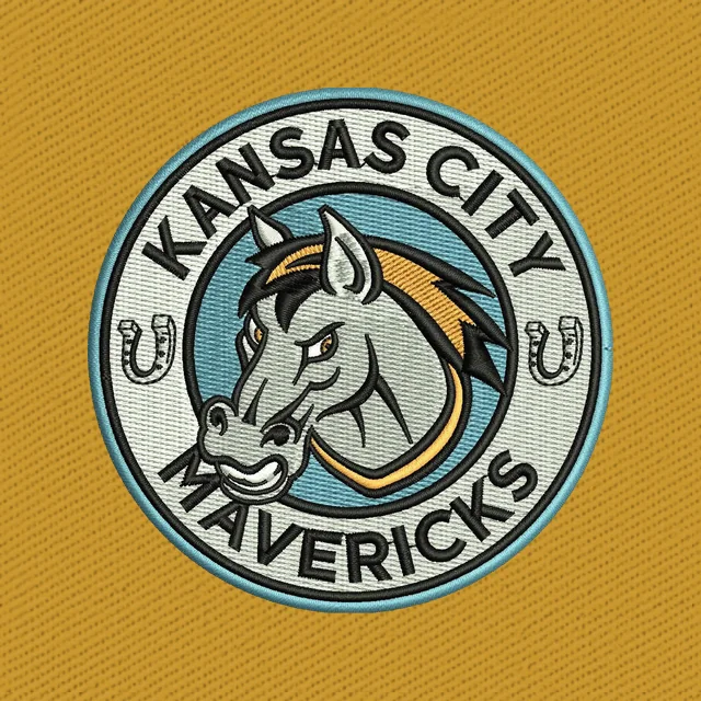Kansas City Mavericks Logo Stickdatei