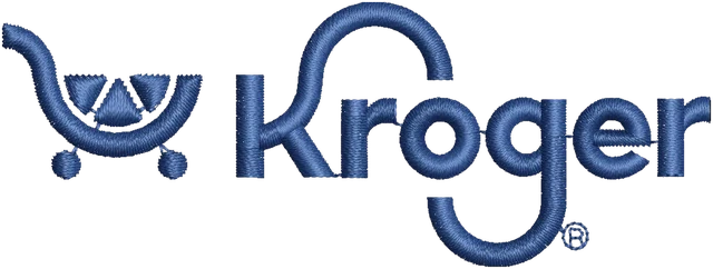 Ricamo Logo Kroger 2 su tessuto