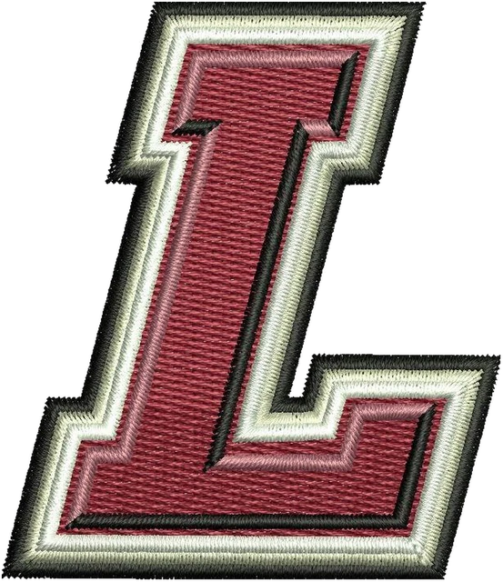 Ricamo Logo L Lafayette Leopards su tessuto