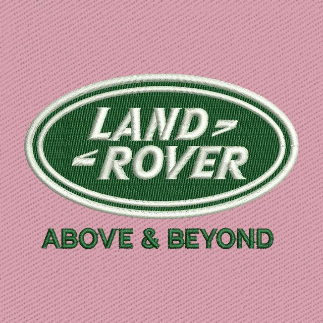 Land Rover Above and Beyond Logo Embroidery Design