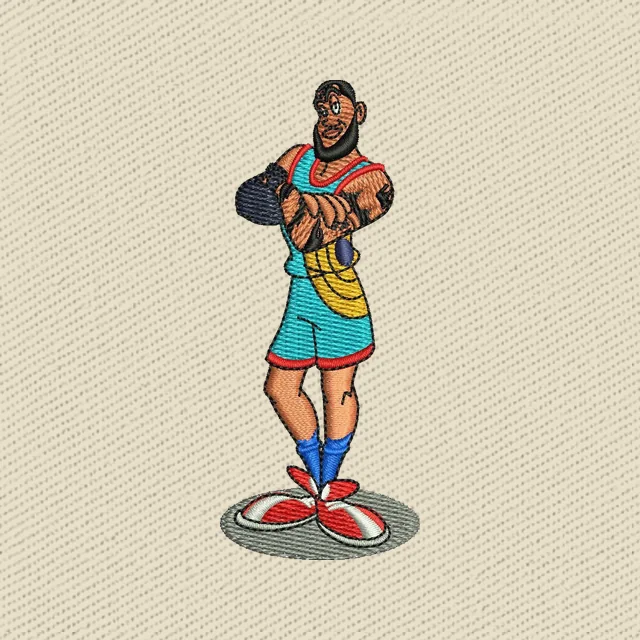 LeBron James Looney Tunes Basketballpose Stickdatei