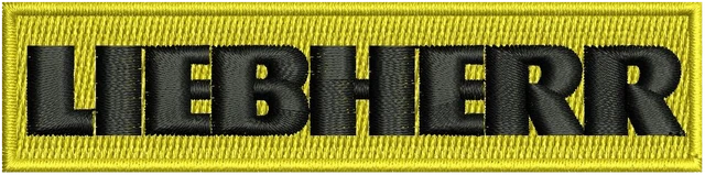 Motif de broderie Liebherr logo 2 brodé sur tissu