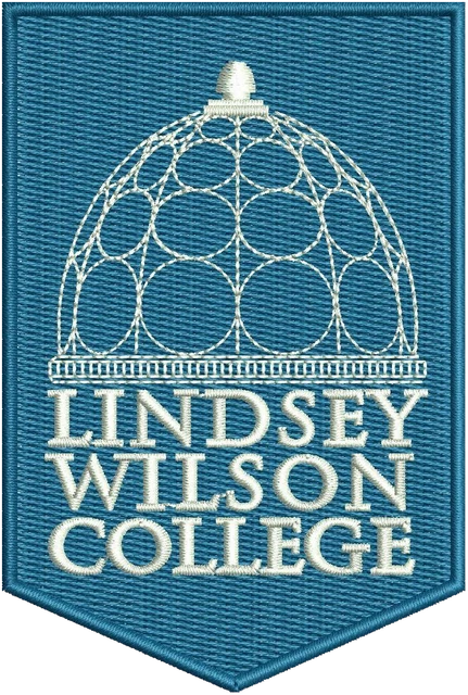 Ricamo Disegno da ricamo Gagliardetto Lindsey Wilson College su tessuto
