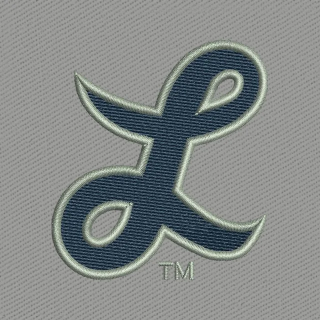 Longwood Lancers geschwungenes L-Logo Stickdatei
