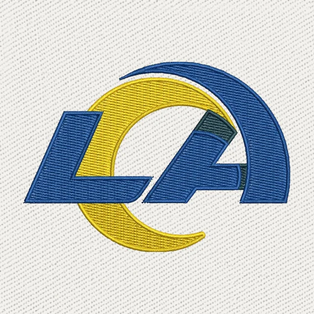 Los Angeles Rams Logo Stickdatei