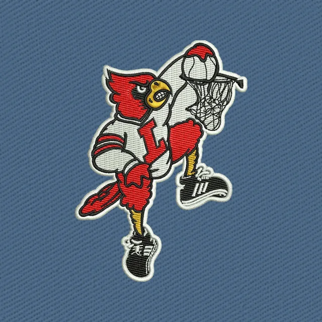 Louisville Cardinals Basketball-Maskottchen Stickdatei