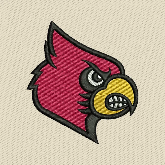 Louisville Cardinals Logo 3 Embroidery Design