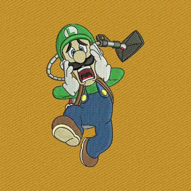 Motif de broderie Luigi avec aspirateur Ectoblast