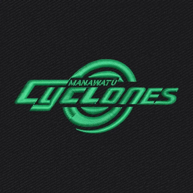 Manawatu Cyclones grünes Rugbylogo Stickdatei