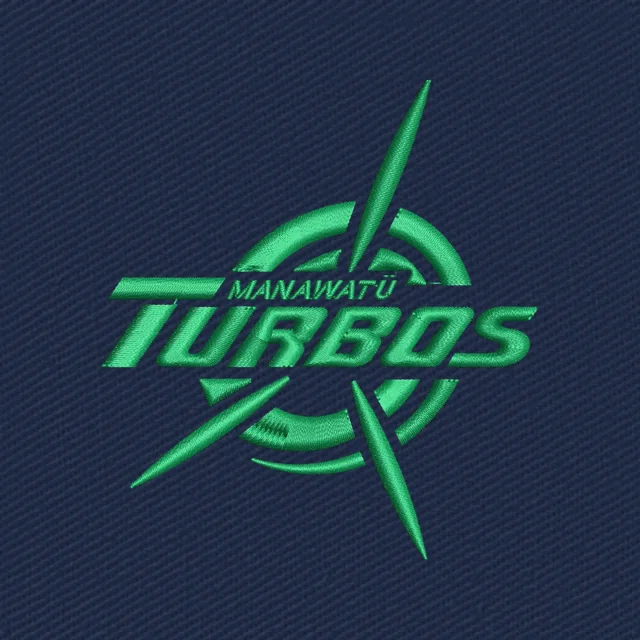 Manawatu Turbos grünes Rugbylogo Stickdatei