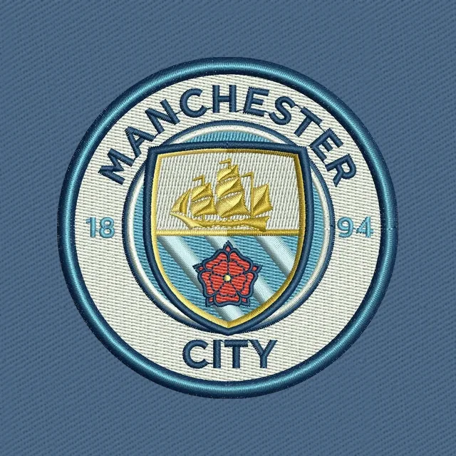 Manchester City Football Club Logo 2 Embroidery Design