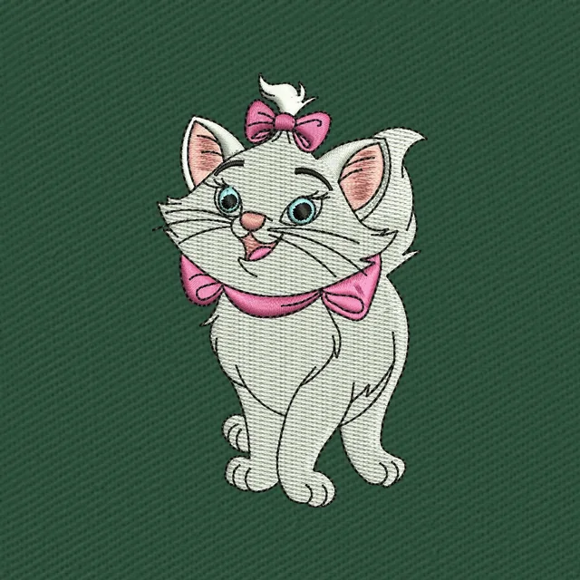 Marie the White Kitten Aristocats 3 Stickdatei