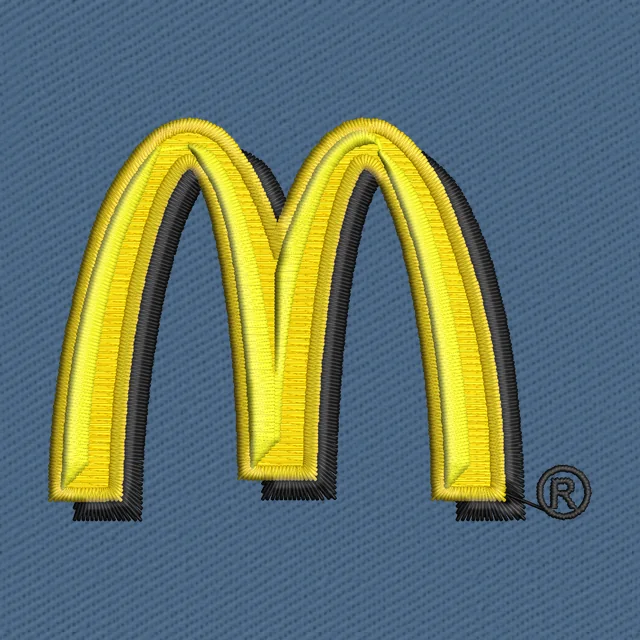 McDonald’s Logo Embroidery Design