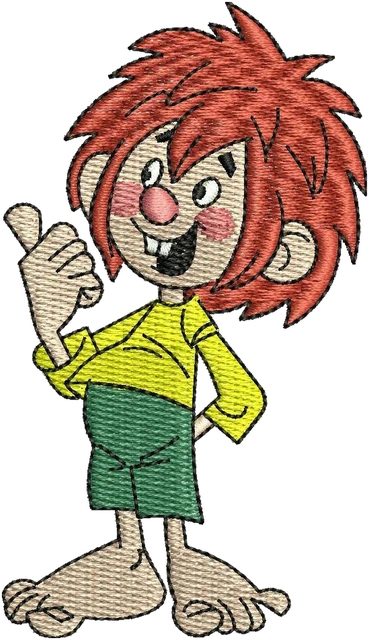 Ricamo Meister Eder e il suo Pumuckl 7 su tessuto