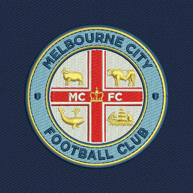 Melbourne City Football Club Logo Stickdatei