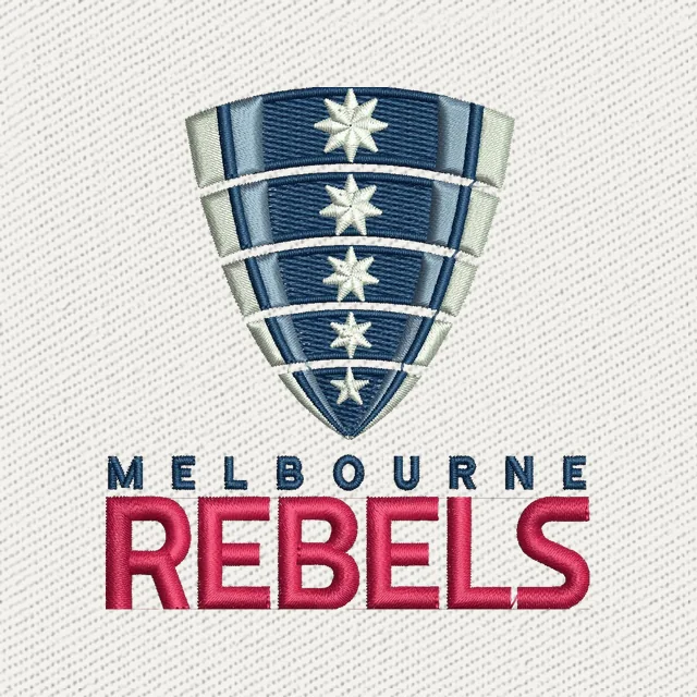 Melbourne Rebels Rugby Union Team Logo Stickdatei