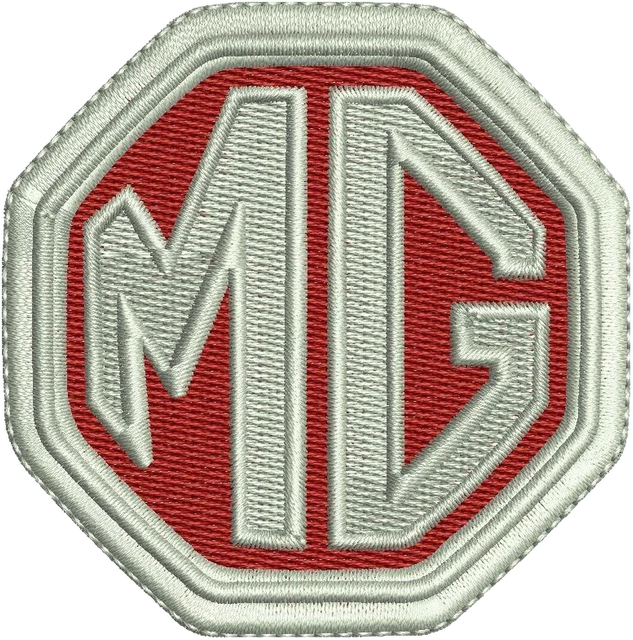 Ricamo Logo dell'auto MG su tessuto