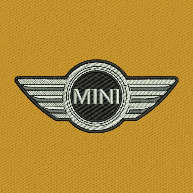 Mini Car Logo Embroidery Design