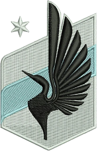 Diseño de bordado Logo de Minnesota United FC sobre tela