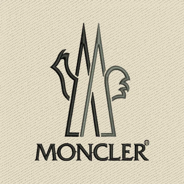 Moncler Logo 3 Stickdatei