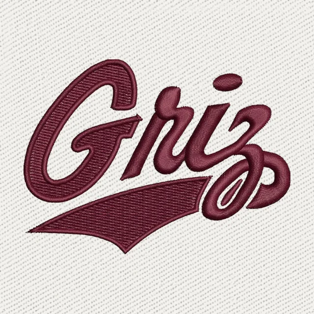 Montana Grizzlies Football Logo Stickdatei