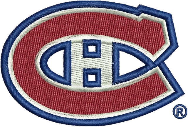 Ricamo Nuovo logo Montreal Canadiens su tessuto