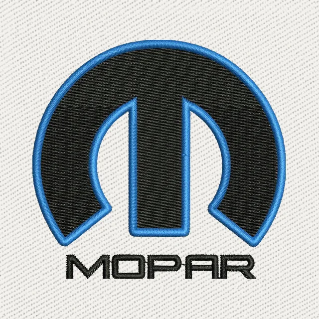 Mopar Logo 5 Embroidery Design