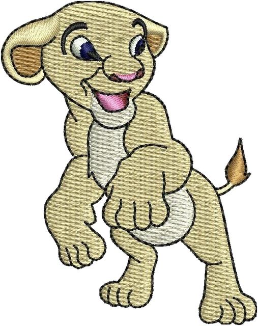 Ricamo Nala di the Lion King su tessuto