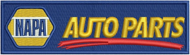 Ricamo Logo Napa Auto Parts 2 su tessuto