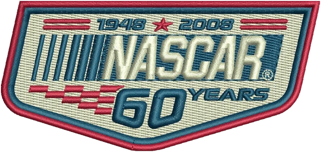 Ricamo Logo del 60º anniversario di NASCAR su tessuto