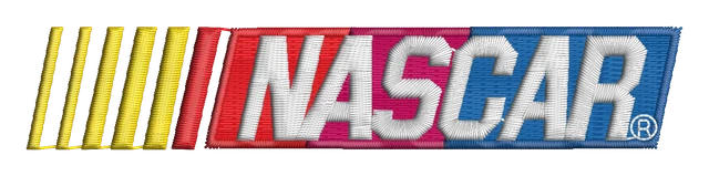 Motif de broderie Nascar Logo brodé sur tissu