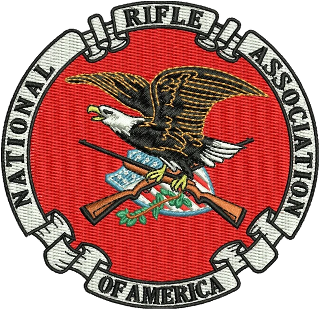 Ricamo Logo National Rifle Association su tessuto