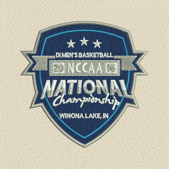 NCCAA 2016 Basketball-Meisterschaft Stickdatei