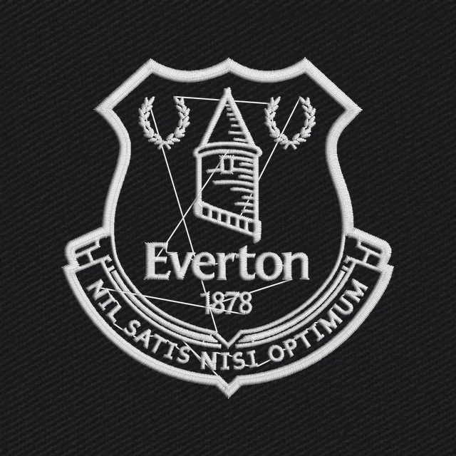 New Everton Football Club Logo Applique Embroidery Design